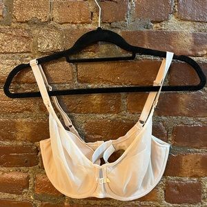 Chantelle unlined tan bra 32F like new